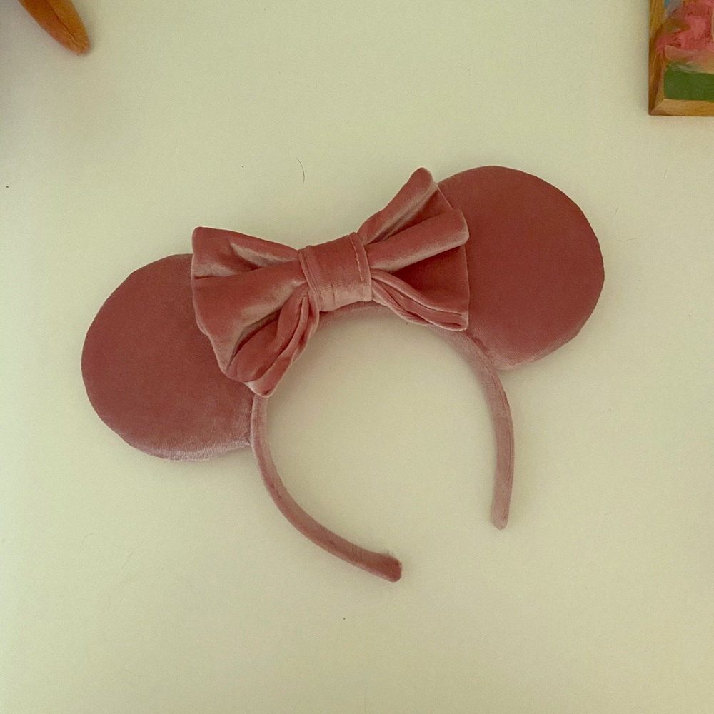 Blush rose Minnie Mouse ears